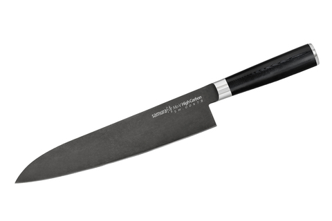Нож кухонный Шеф 240мм Samura Mo-V Stonewash SM-0087B/K