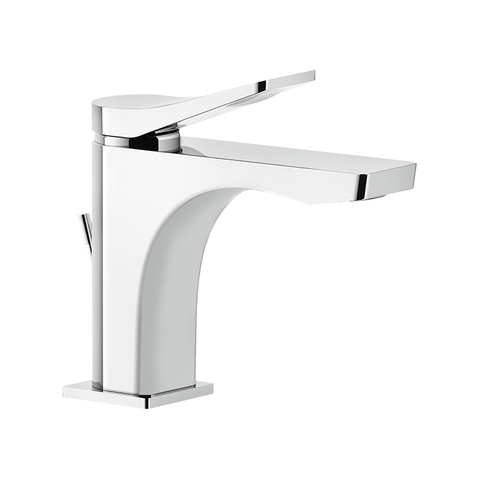 Gessi Rilievo 59005#031 Смеситель для раковины на 1 отв. с донным клапаном h=156мм, излив 131мм , цвет: хром