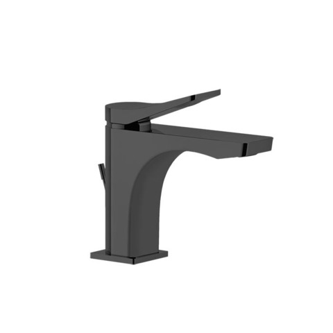 Gessi Rilievo 59005#299 Смеситель для раковины на 1 отв. с донным клапаном h=156мм, излив 131мм , цвет: nero XL