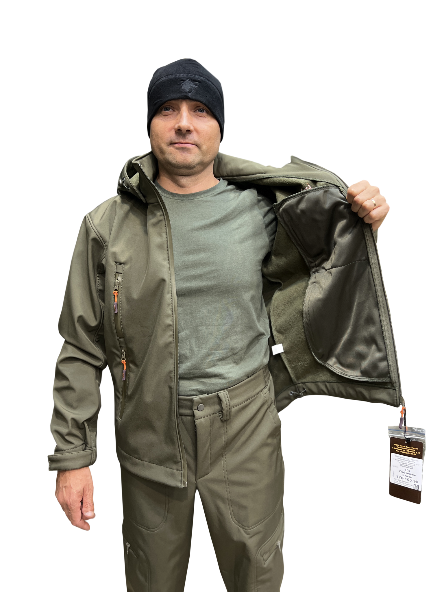 Костюм демисезонный Вожак 105 Форест SoftShell олива, мембранный