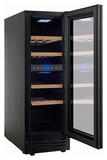 Винный шкаф Cellar Private CP017-2TBH черная дверь со скрытой рукояткой