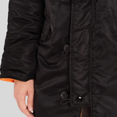 Парка Alpha Industries N-3B Slim Fit Black (Черная)