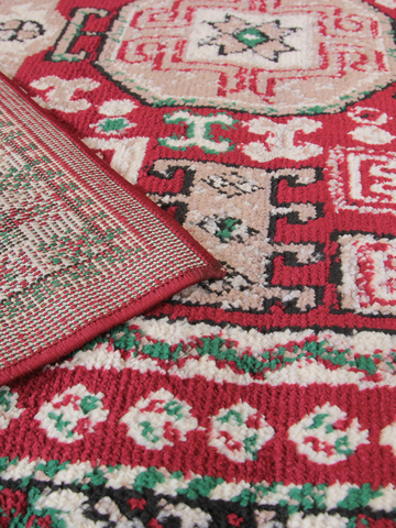 ковёр DARGA 1,5*2,3 м (F667 RED-CREAM) прямой