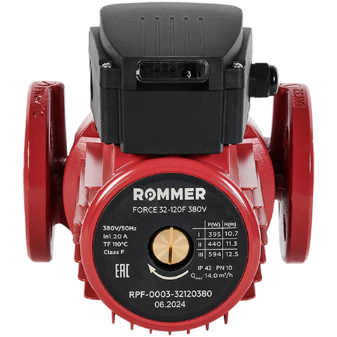 Циркуляционный насос фланцевый ROMMER RPF 32-120F 380V RPF-0003-32120380