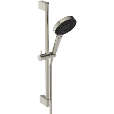 Ideal Standard Solos A7897GN Душевой гарнитур со штангой 600 мм PVD Silver Storm (Серебряный Шторм)
