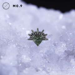 Heart Blessed Moss Agate