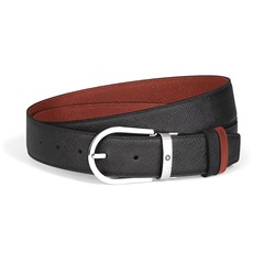 Двусторонний кожаный ремень Horseshoe из кожи Sartorial, 35мм