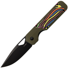 Фото Складной нож Kizer Militaw, сталь Nitro-V, рукоять G10, зеленый