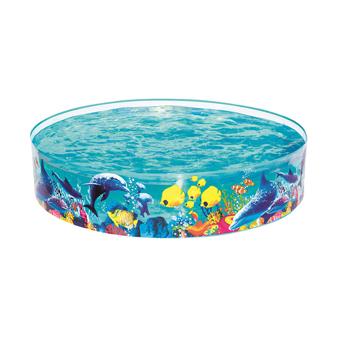 Детский бассейн с жёсткой стенкой Fill 'n Fun Odyssey , Bestway 55030,  183 х 38 см
