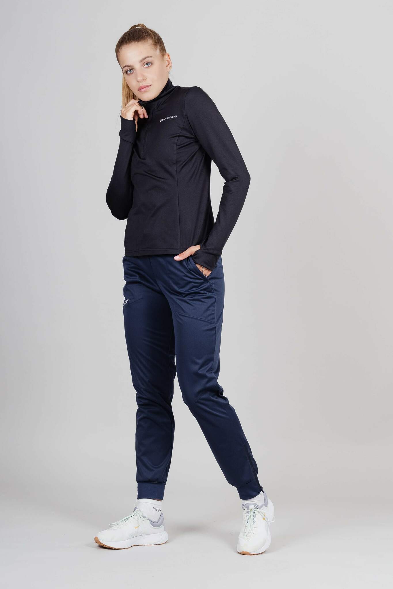 Женский утепленный лонгслив Nordski Warm black - 7