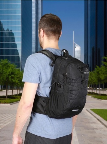 Картинка рюкзак велосипедный Nevo Rhino 9115-NW Black - 8
