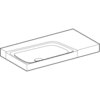 Geberit Xeno2 500.534.01.1 Раковина с полкой, 90x48см, белый / Специальное керамическое покрытие KeraTect