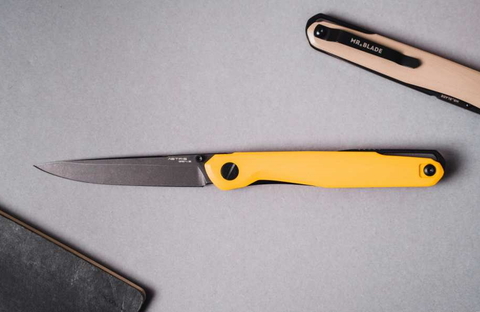 Нож Astris Gen.2, D2, Black Stonewash, G10 Yellow, Mr.Blade, MB700-BSW/YL