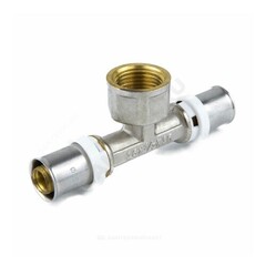 Тройник МП латунь никель пресс Дн 20х1/2"х20 ВР ГОСТ 32415-2013 8011 Aquasfera 8011-02
