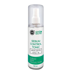 Себорегулирующий тоник Anti-Acne для жирной и проблемной кожи Clean Skin Collection ТМ Крымская Натуральная Коллекция