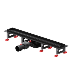 Am.Pm W01SC-U11-060-04BM MasterFlow Трап для душа линейный универс затвор Tile 60см цвет черн мат фото