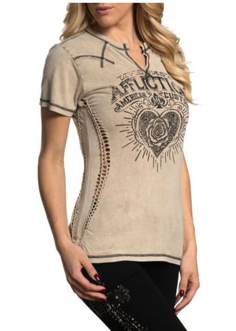 Affliction | Футболка женская AC SUNSET ROAM AW22754 правый бок