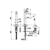 Gessi Ingranaggio 63503#031 Смеситель для раковины высокий, излив короткий. С донным клапаном и соединительными шлангами, цвет: хром
