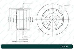 Диск тормозной G-brake  GR-01264