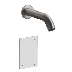 Gessi 316 Cesello 54415#239 Смеситель для раковины настенный, электронный, излив 200 мм., внешняя часть, цвет Steel Brushed фото