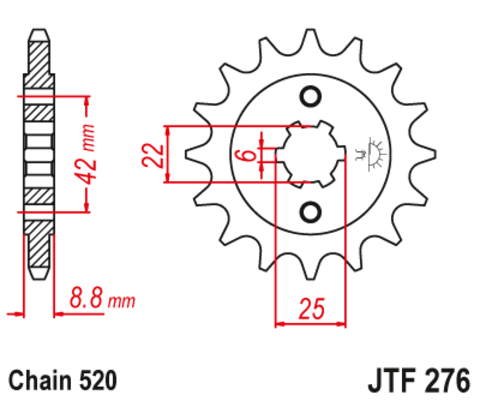 Звезда ведущая JTF276-15