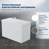 Aquanet 365907 Тумба с раковиной Nova Lite 2.0 100 L 2 ящ. цв. белый глянец (365907)