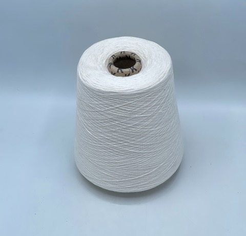Бобинная пряжа,Cotton combed, 2540м. 100%Хлопок, Молочный(899), 39283