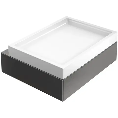 Boheme 10723-GM Мыльница настенная Qubic Gun Metal