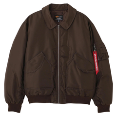 Куртка Alpha Industries CWU 45/P Relaxed Fit Flight Jacket Oxford Hickory (Коричневый)