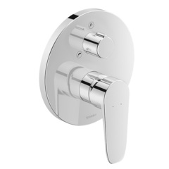 Duravit B.1 B15210012010 Смеситель для ванны скрытого монтажа (наружная часть круг) с переключателем и перепускным клапаном, цвет: хром фото