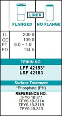 Гильза блока цилиндров TEIKIN LSF42183 (4шт/упак) не хонингованная