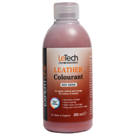 LeTech Expert Line Краска для кожи (Leather Colourant) Red Oxide, 200мл