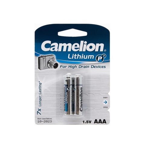 Батарейка CAMELION Lithium P7 FR03-BP2 2 шт. в блистере
