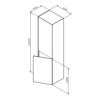 Am.Pm M50ACHX0406WM Inspire V2.0. шкаф-колонна. универсальный. подвесной. 40 см. push-to-open. белый матов