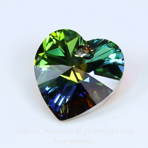 6228 Подвеска Сваровски Сердечко Crystal Vitrail Medium (10,3х10 мм)