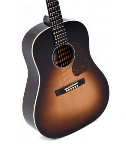 Sigma JM-SG45+ - Электроакустическая гитара, верхняя дека массив ели, цвет санбёрст