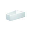 Duravit Paiova 700267000000000 Ванна, ширина, мм-1700, глубина, мм-1300, высота, мм-460, водоизмещение (л)-225, форма-трапеция, панель-есть, диаметр слива, мм-52, материал-санитарный акрил, цвет-белый
