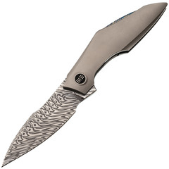 Фото Складной нож WE Knife Krait, сталь Damasteel, рукоять титан