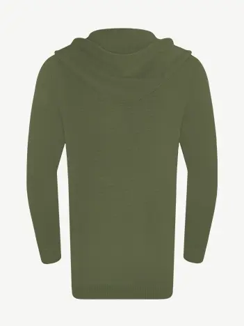 Кардиган с капюшоном из хлопка