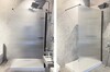 Aquatek AQ.WI.140.2BL AQ.WI.140.2BL Душевая перегородка Walk in с держателем 1400x2000 профиль черный, стекло прозрачное рифленое 8мм