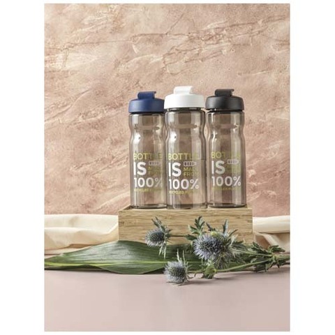 Спортивная бутылка H2O Active® Eco POP Base объемом 650 мл с откидывающейся крышкой