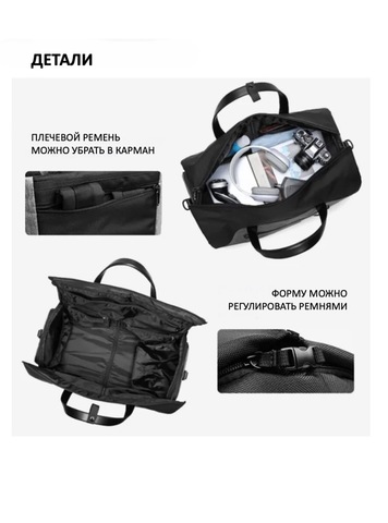 Картинка сумка спортивная Ozuko 9288 Grey - 5