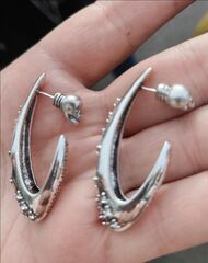 20418- Серьги овальные Alexander McQueen в винтажном стиле