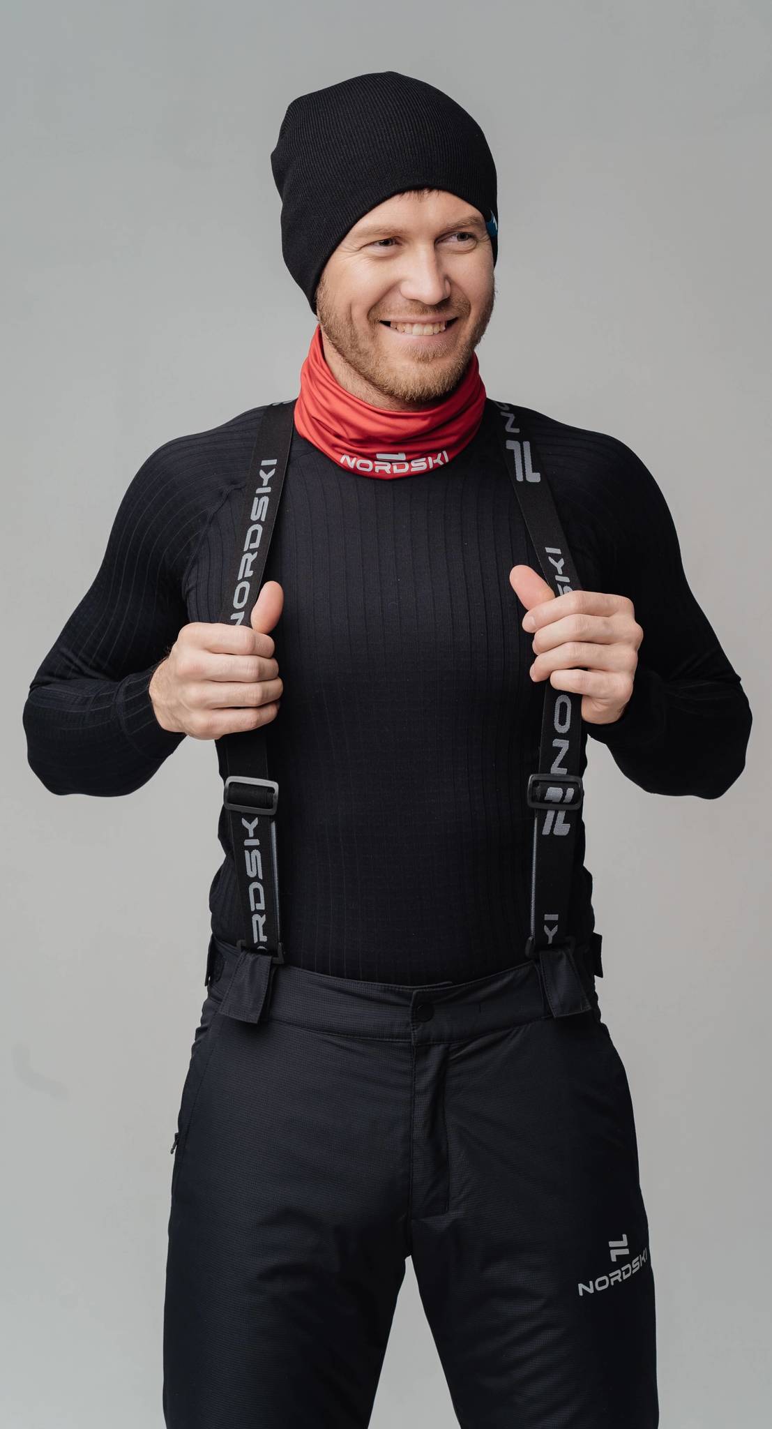 Nordski Extreme горнолыжный костюм мужской black-red - 12