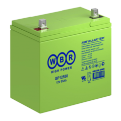 Аккумулятор WBR GP12550 - AGM ( 12В / 55Ач )