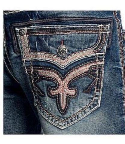 Rock Revival | Джинсы мужские ELMWOOD J203 STRAIGHT RP2449J203 задний карман