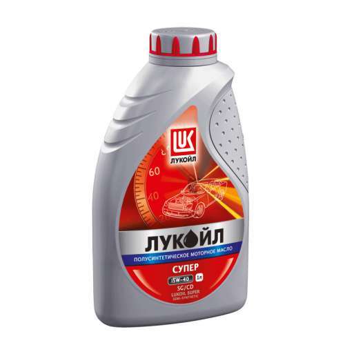 Моторное масло Лукойл Супер 15W40 SG/CD минеральное 1л