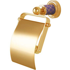 Boheme 10901-V-G Держатель для туалетной бумаги с крышкой, цвет: золото, фиолетовый фото