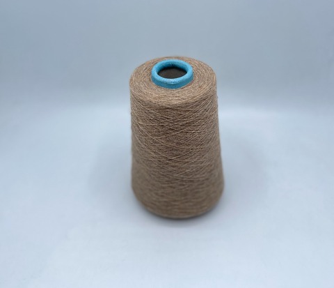 Бобинная пряжа (пр.Италия),art-Bamboo 1600м/100гр,100%Шерсть , цвет- Бежевый,неоднотонный, арт.29414