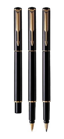 Ручка перьевая Parker Rialto F92, Lacquer Black GT, F  (S0151860)